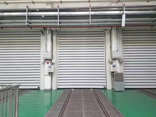 অ্যালুমিনিয়াম খাদ দ্রুত রোল আপ শাটার গুদাম বায়ু শিল্ড স্বয়ংক্রিয় দরজা দীর্ঘস্থায়ী জন্য