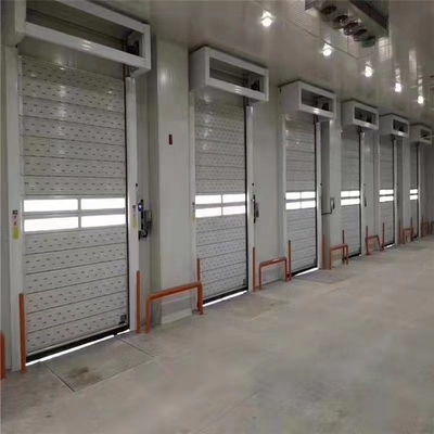 300.000kg মোট ওজন অ্যালুমিনিয়াম খাদ দ্রুত রোল আপ স্পিরাল সিকিউরিটি দরজা গুদাম জন্য
