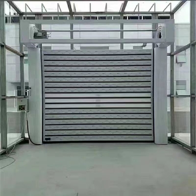 300.000kg মোট ওজন অ্যালুমিনিয়াম খাদ দ্রুত রোল আপ স্পিরাল সিকিউরিটি দরজা গুদাম জন্য