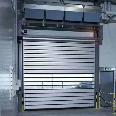 সর্বাধিক আকার W8000mm*H8000mm অ্যালুমিনিয়াম খাদ স্পাইরাল নিরাপত্তা সঙ্গে দ্রুত অভিনয় গ্যারেজ দরজা